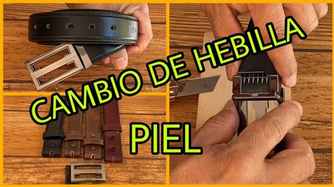 como quitar la hebilla de un cinturón reversible